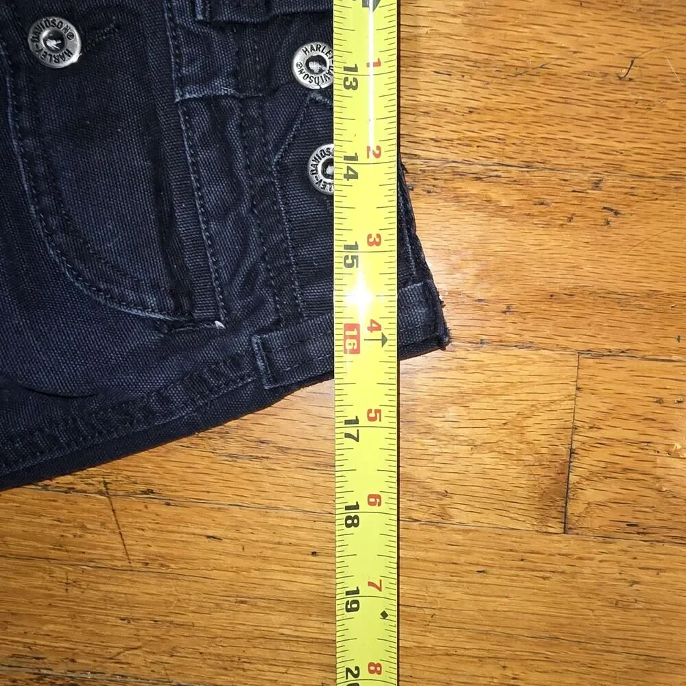 Harley Davidson Regular Straight Leg Size 32x31 Men Biker Missing Button